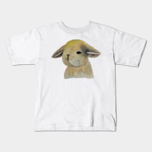 cute watercolor bunny sweet watercolour rabbit Kids T-Shirt